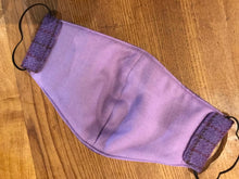 Load image into Gallery viewer, Mauve Tweed Mask with Cotton Lining
